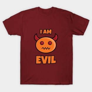 I AM EVIL Halloween Cute T-shirt T-Shirt